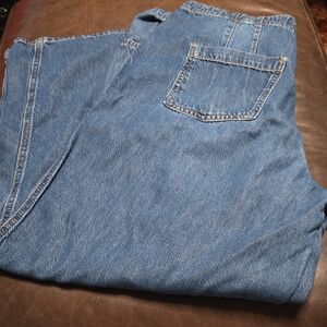 Pilcro Women's Blue Wide Leg Jeans